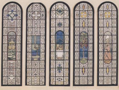 Bozzetti per vetrate della Chiesa Metodista di Via Firenze