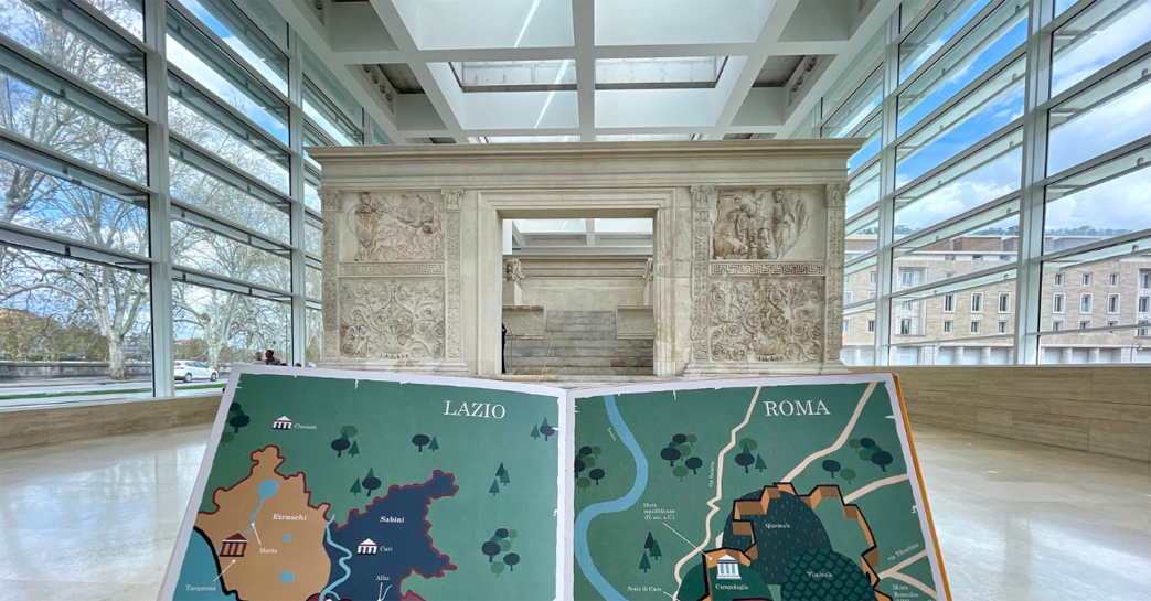 Museo dell’Ara Pacis Augustae/C. Susani, R. Petruccioli, Miti romani, 2013. Museo dell’Ara Pacis Augustae/C. Susani, R. Petruccioli, Miti romani, 2013.