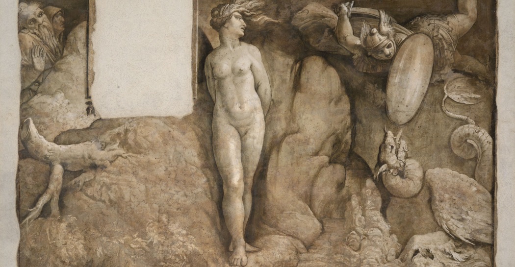 Particolare di Perseo che libera Andromeda (terzo piano) Particolare di Perseo che libera Andromeda (terzo piano)