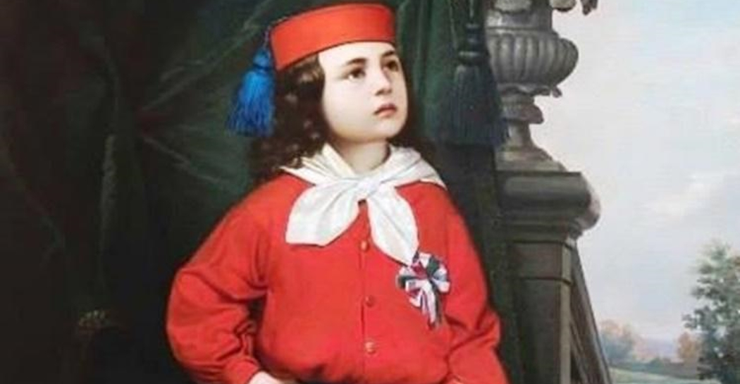 Tamburino in camicia rossa garibaldina Tamburino in camicia rossa garibaldina