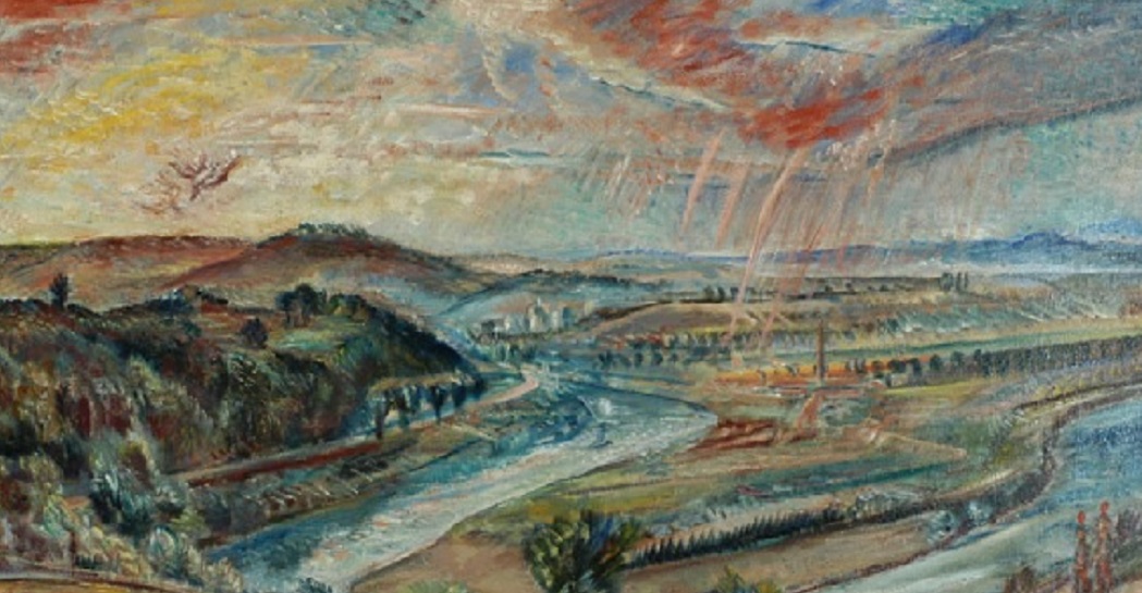 Ferruccio Ferrazzi, Pioggia d’autunno (Temporale d’autunno), 1935 Olio su tela, cm 98,5x136  Comodato eredi Ferrazzi per il Museo della Scuola Romana. Dettaglio