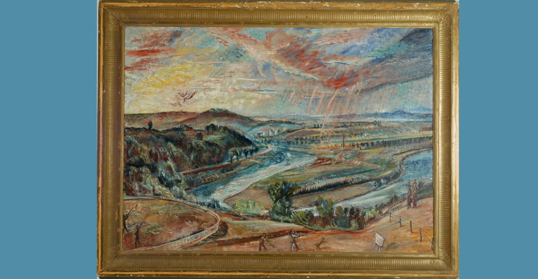 Ferruccio Ferrazzi, Pioggia d’autunno (Temporale d’autunno), 1935 Olio su tela, cm 98,5x136  Comodato eredi Ferrazzi per il Museo della Scuola Romana