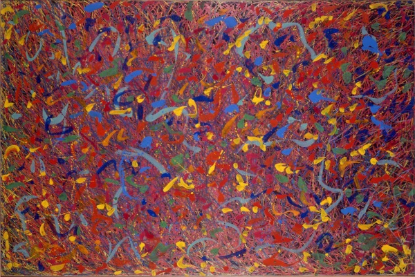 Il Mandarino Meraviglioso, 1984 tecnica mista su tela