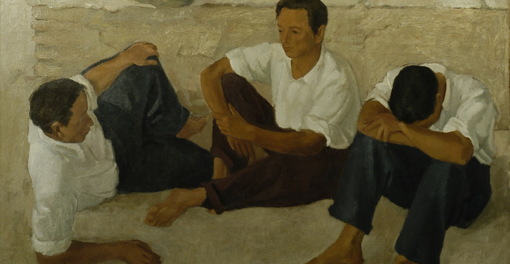 Emanuele Cavalli, Meriggio, 1935, Olio su tela, cm 175x145, dettaglio