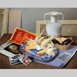 Francesco Tromabadori, Paura della pittura, 1942 ca., olio su tela, cm. 65 x 80