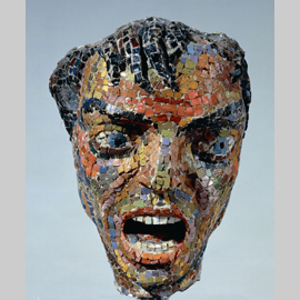 Mirko Basaldella, Furore, 1944, mosaico veneziano, cm. 45 x 14 x 20