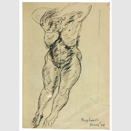 Nudo, Antonietta Raphaël, 1940 china su carta, cm 15x21,5, firmato in basso a destra (collezione privata) Nudo, Antonietta Raphaël, 1940 china su carta, cm 15x21,5, firmato in basso a destra (collezione privata)