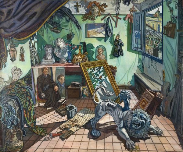Benvenuto Ferrazzi. Lo studio con autoritratto, Chimera, 1958