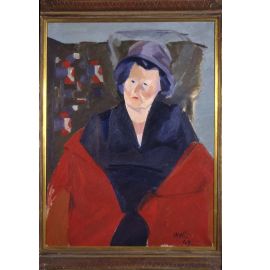 Roberto Melli  Ritratto della signora Maria Genovesi 1949