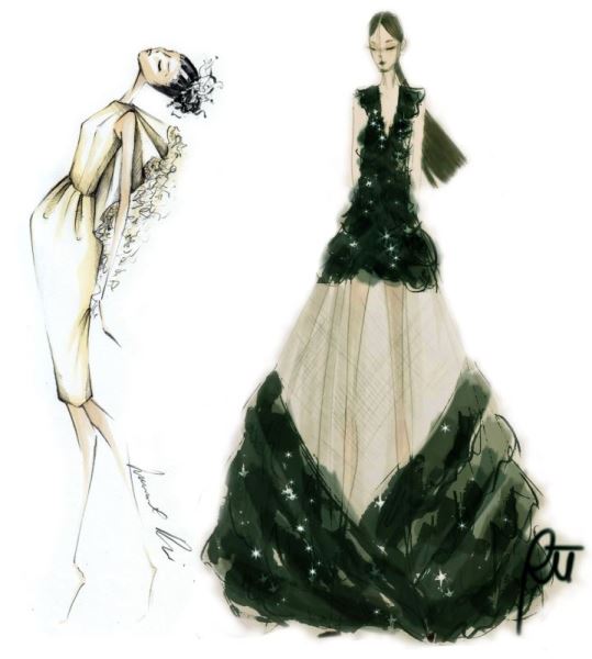 Koefia Accademia d’Alta Moda: Riccardo Celotti e Lorenzo Renzi, LIL-ITU (Isaia 34.14), 2016, tela di cotone, tulle e Swarovsky (elenco opere n. 34)