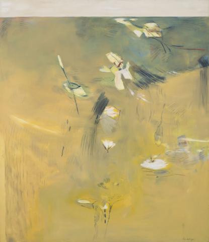 Elisa Montessori, Campi Elisi, 1994, olio e grafite su tela, 142,5 x 122,5 cm Crediti fotografici: Giorgio Benni Courtesy l’Artista e Galleria Monitor Roma | Lisbona | Pereto (AQ)