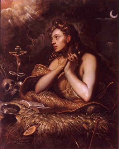 Domenico Tintoretto, Maddalena penitente olio su tela, cm 114,5 x 92 Pinacoteca Capitolina Domenico Tintoretto, Maddalena penitente olio su tela, cm 114,5 x 92 Pinacoteca Capitolina