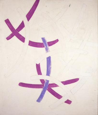 Senza titolo, 1968 - tempera su tela, cm 115x100