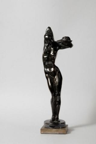 Statuetta nero fratta SALOME'. Mario Di Giacomo, 1929-30. Collezione privata