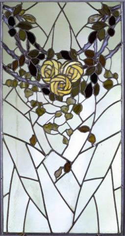 Angolo Blixen - Vetrata di Paolo Paschetto, 1920 - Balcone delle rose, Casina delle Civette 