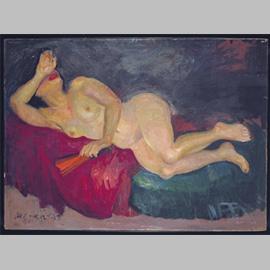 Mario Mafai, “Nudo”, 1940, dipinto olio su tela. Collezione privata